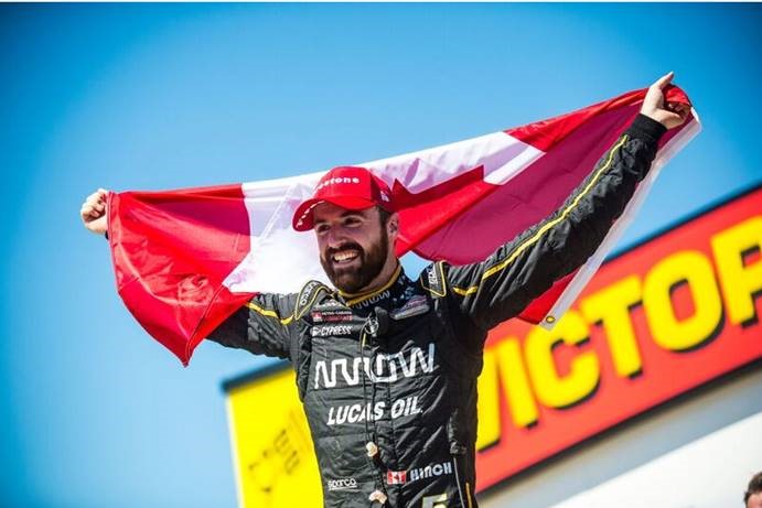 Большая победа Джеймса Хинчклиффа и Petro-Canada Lubricants на этапе гонки IndyCar