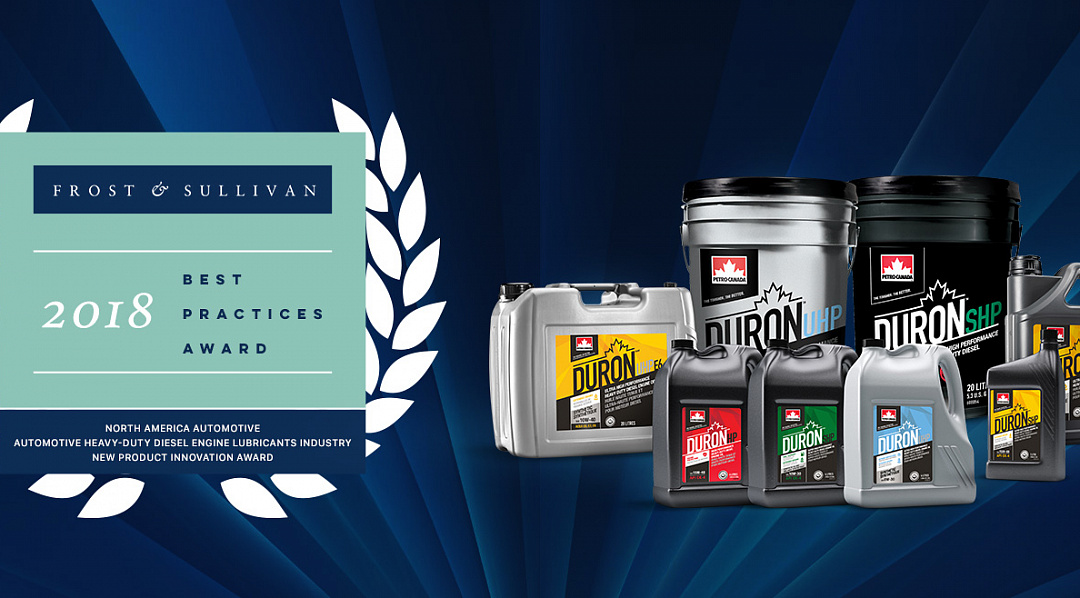 Petro-Canada Lubricants стала обладателем премии «Самый инновационный новый продукт» за моторные масла DURON 